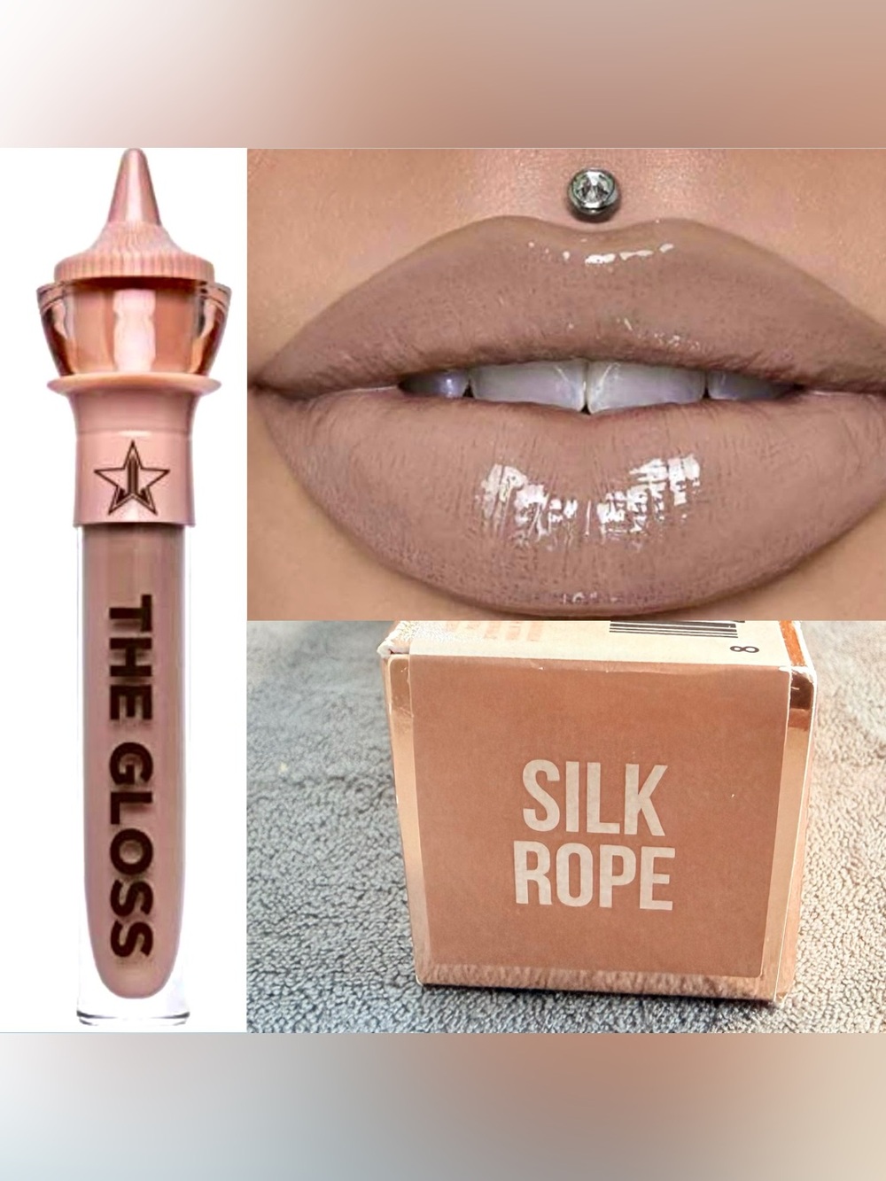 ✨ 💋 Jeffree Star Silk Rope The Gloss — Nude Taupe — New 💋 ✨